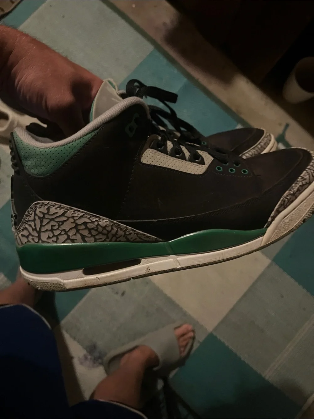 Authentic Air Jordan 3 Pine Greens